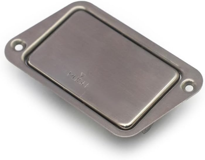 ROZILO Stainless Steel 9V Guitar battery Box Battery Cover Box Case Compartment for Active Guitar Bass Bevel Style - Image 2